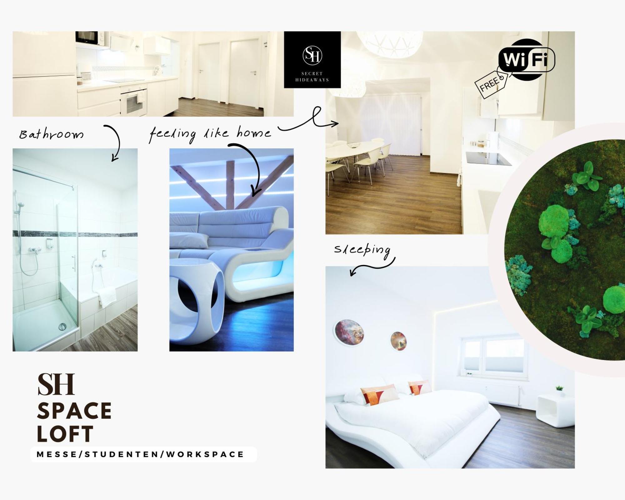 Secret Hideaways Space Loft Wohndesign Auf 2 Etagen L 450M Bis Uni Duisburg Exterior photo